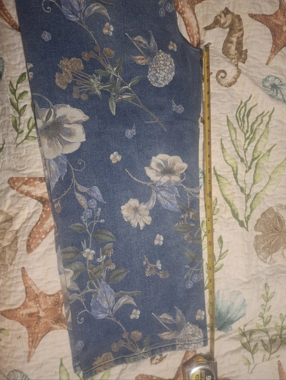 Flamingals Blue Floral Women’s Jeans